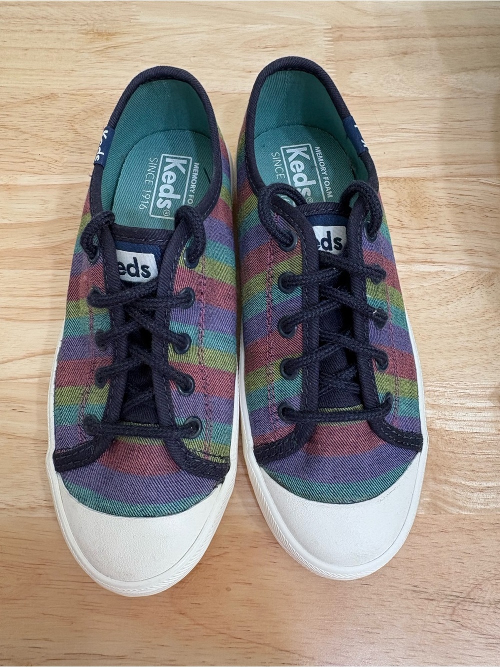 Keds Kids Rainbow Stripes Low-Top Sneakers - Multicolor size 12.5